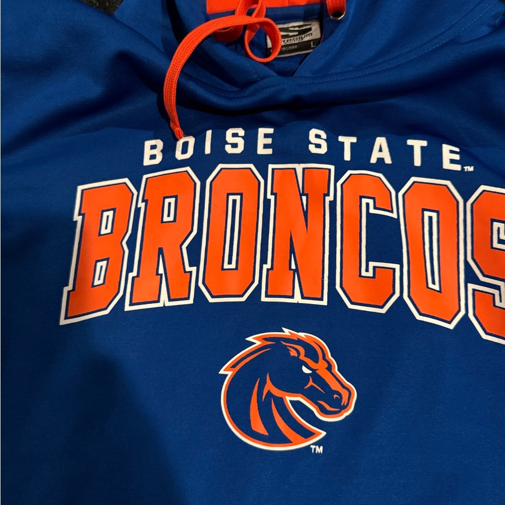 Boise State Broncos Blue Hoodie Men’s - Picture 3 of 3